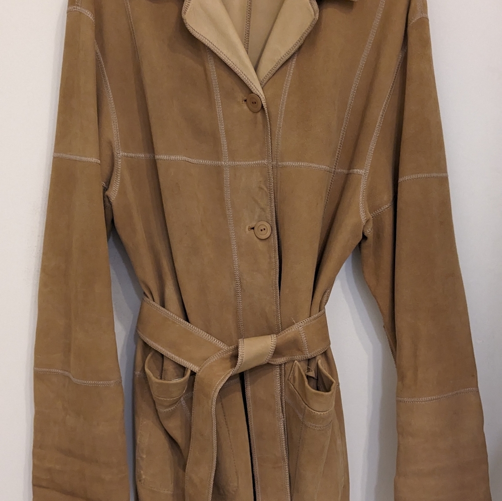 INCREDIBLE PERA PELLE Reversible ITALIAN Leather/Suede Jacket- L
